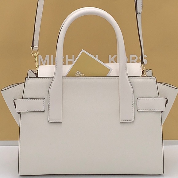 MICHAEL KORS
Carmen Medium Flap Belted Satchel OPTIC WHITE COLOR - Picture 3 of 16